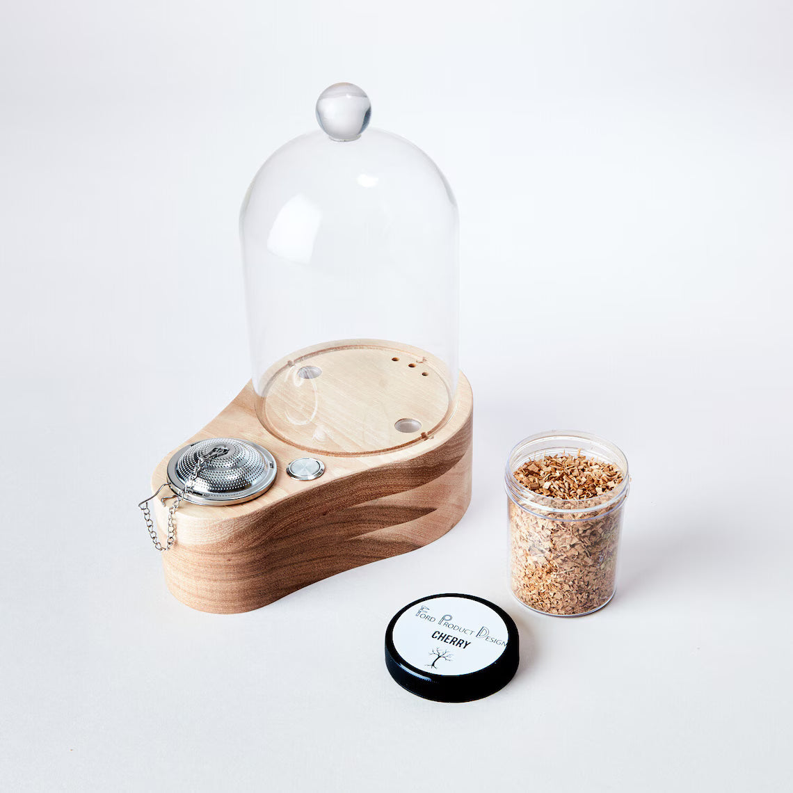 Speakeasy Smoker Mini: Modern LED Cocktail Infuser - Hickory Base