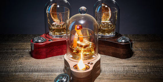 Speakeasy Smoker Mini: Modern LED Cocktail Infuser - Hickory Base