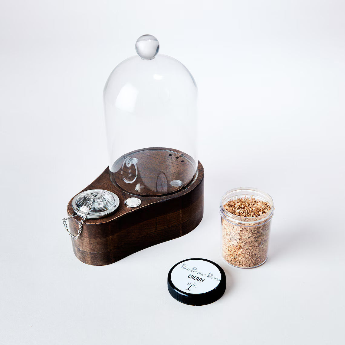 Speakeasy Smoker Mini: Modern LED Cocktail Infuser - Hickory Base