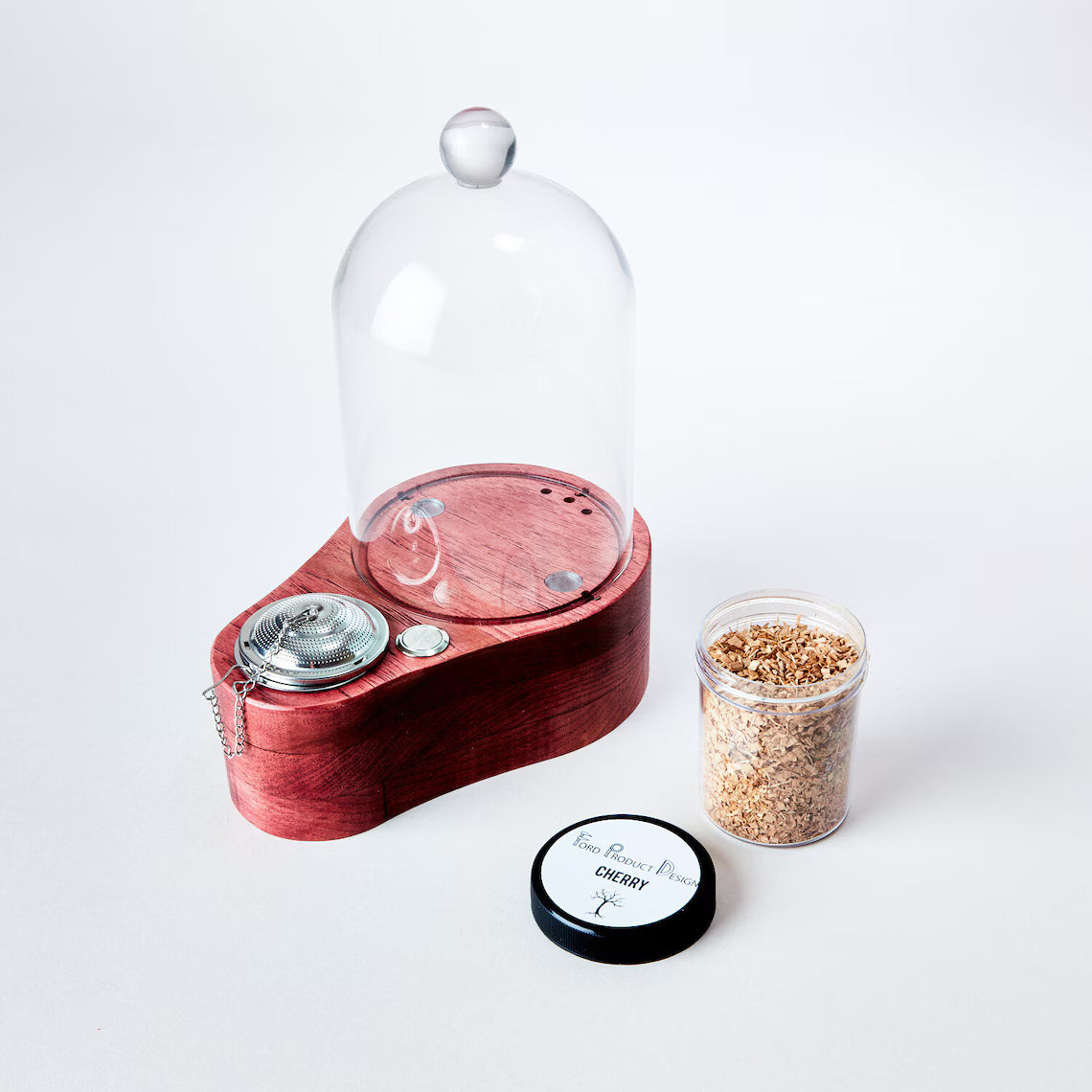 Speakeasy Smoker Mini: Modern LED Cocktail Infuser - Hickory Base