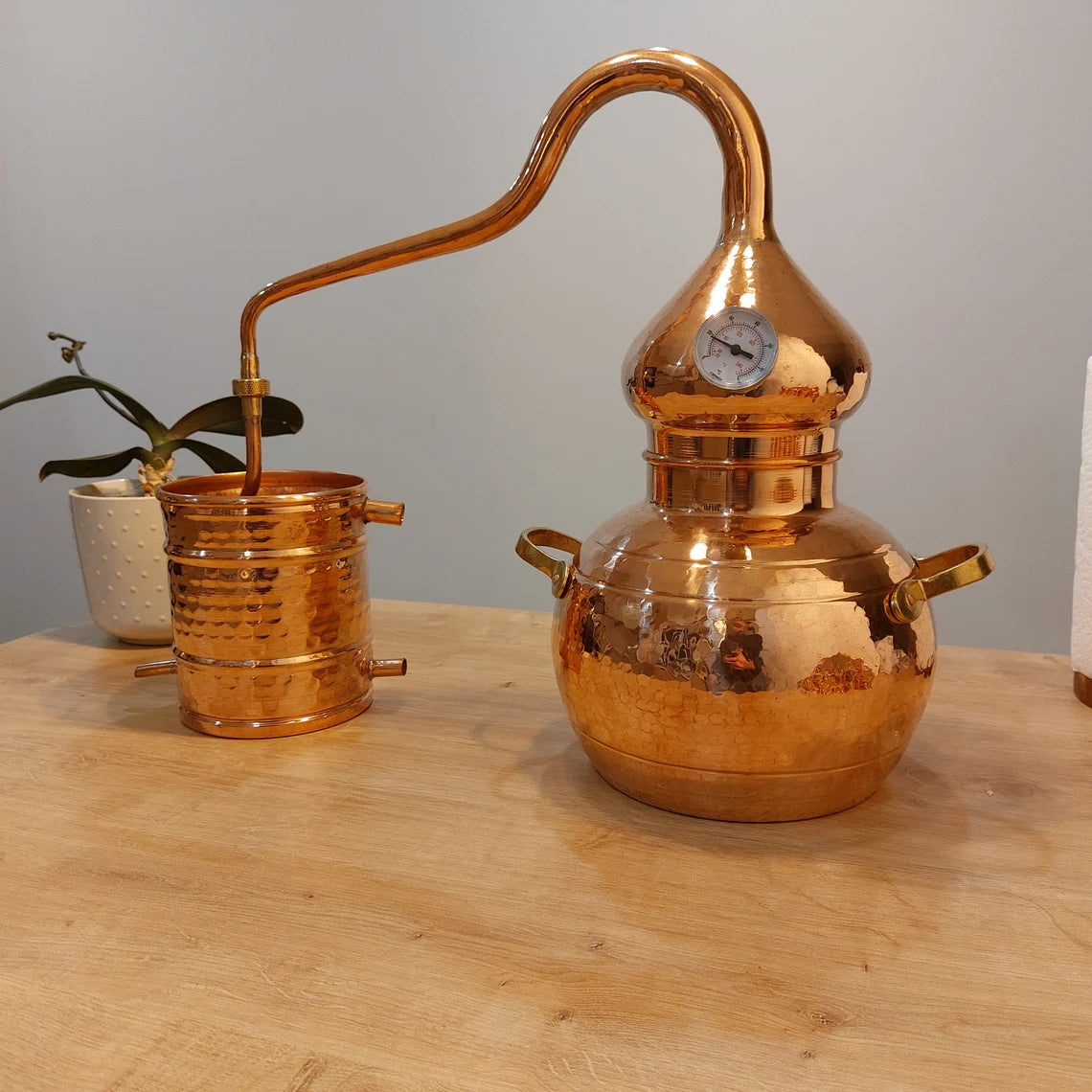 Traditional Alembic 5 L / Copper Alembic Still / Alembic Distiller / Essential Oil Distiller / Distillery / Still For Essential Oils