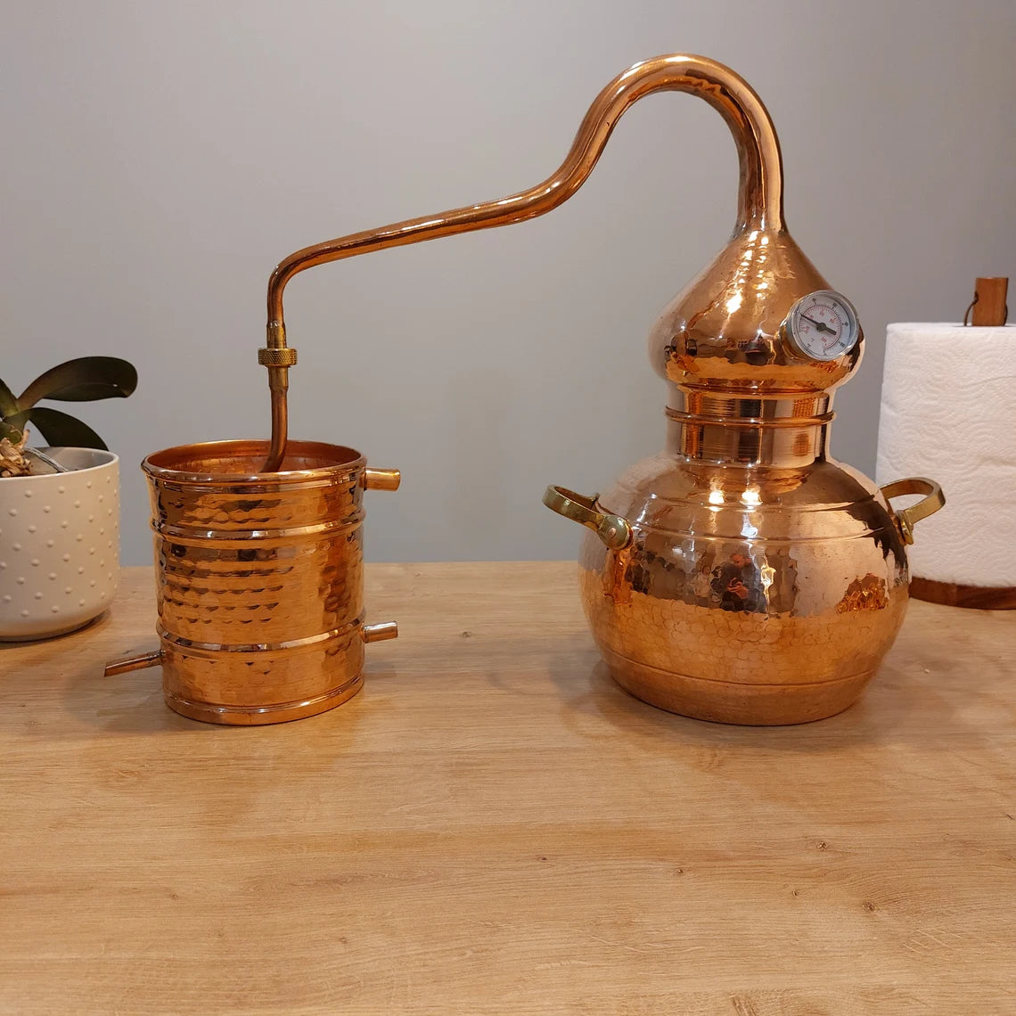 Traditional Alembic 5 L / Copper Alembic Still / Alembic Distiller / Essential Oil Distiller / Distillery / Still For Essential Oils